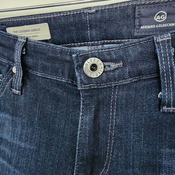 ADRIANO GOLDSHMIED DARK WASH WOMENS SKINNY JEANS DENIM 25R - Picture 8 of 8